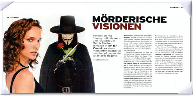 Airbrush Montoro [WeekMovie Artikel über V wie Vendetta]